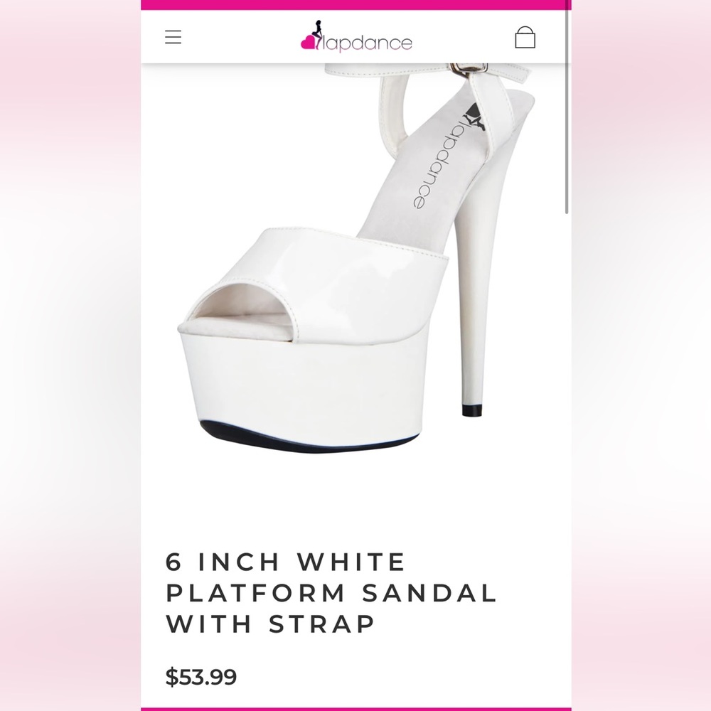 Lapdance heels, worn only once, never broken in, like new condition